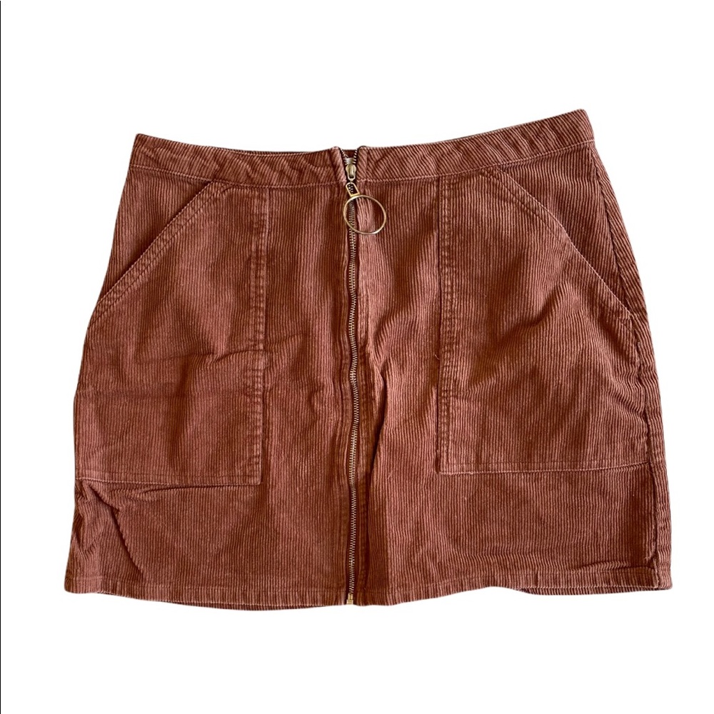 chloe & katie orange skirt